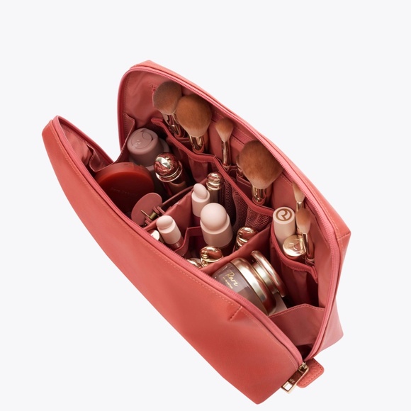 Beis x Rare Beauty The Large Cosmetic Pouch in Worth Pink Color - Picture 2 of 7